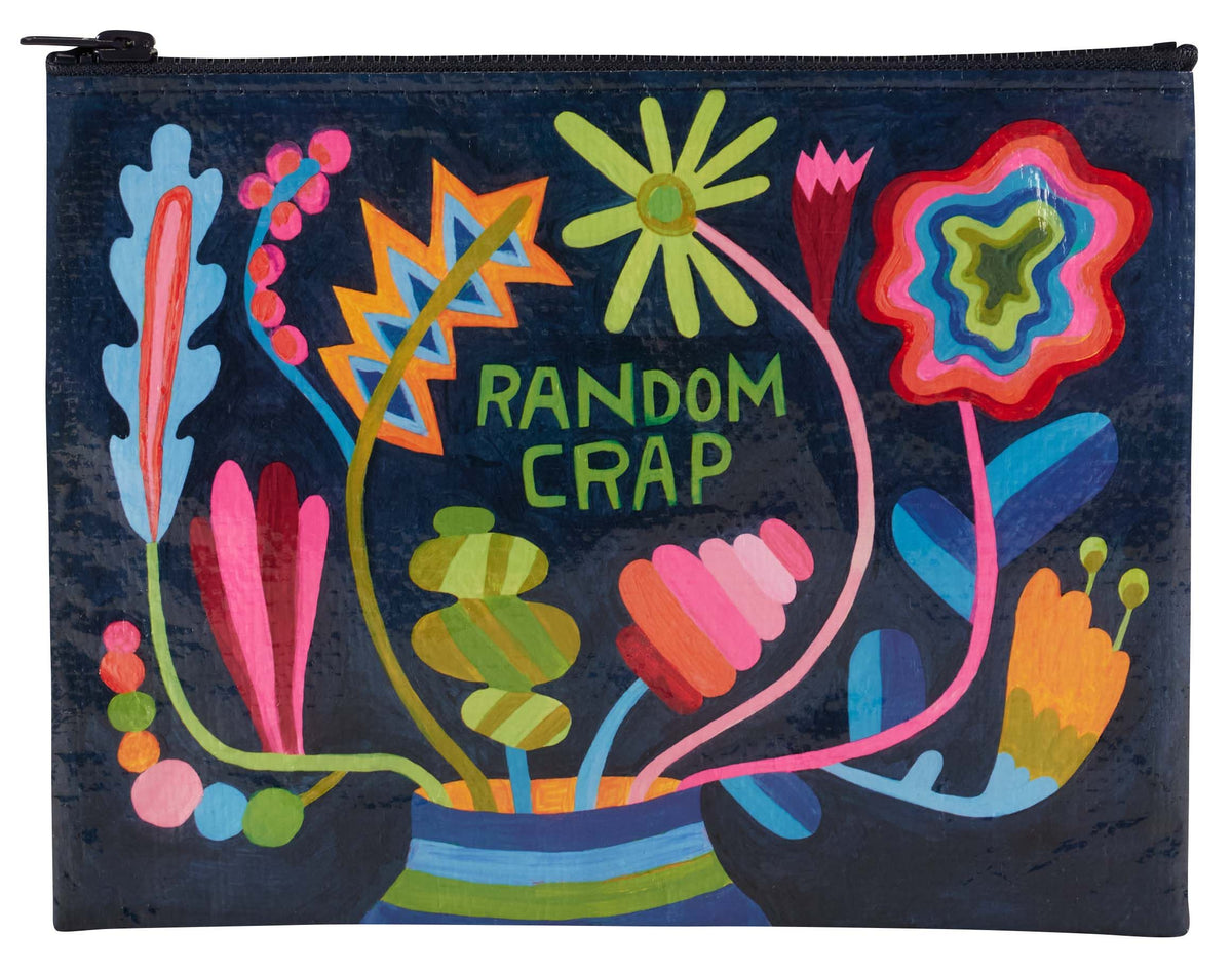Blue Q Random Crap Floral Zipper Pouch