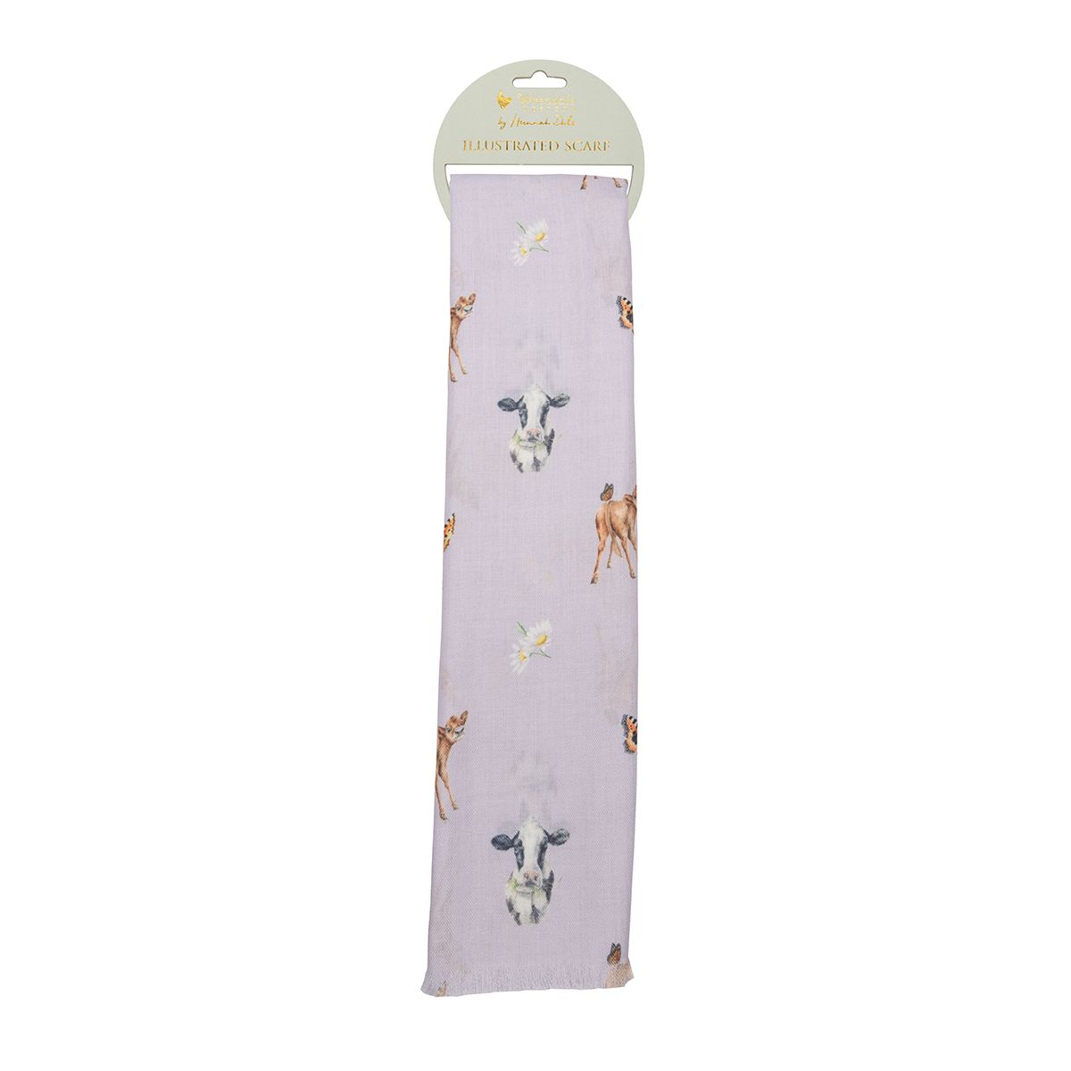 Wrendale 'Flutterly Fabulous' Cow Scarf