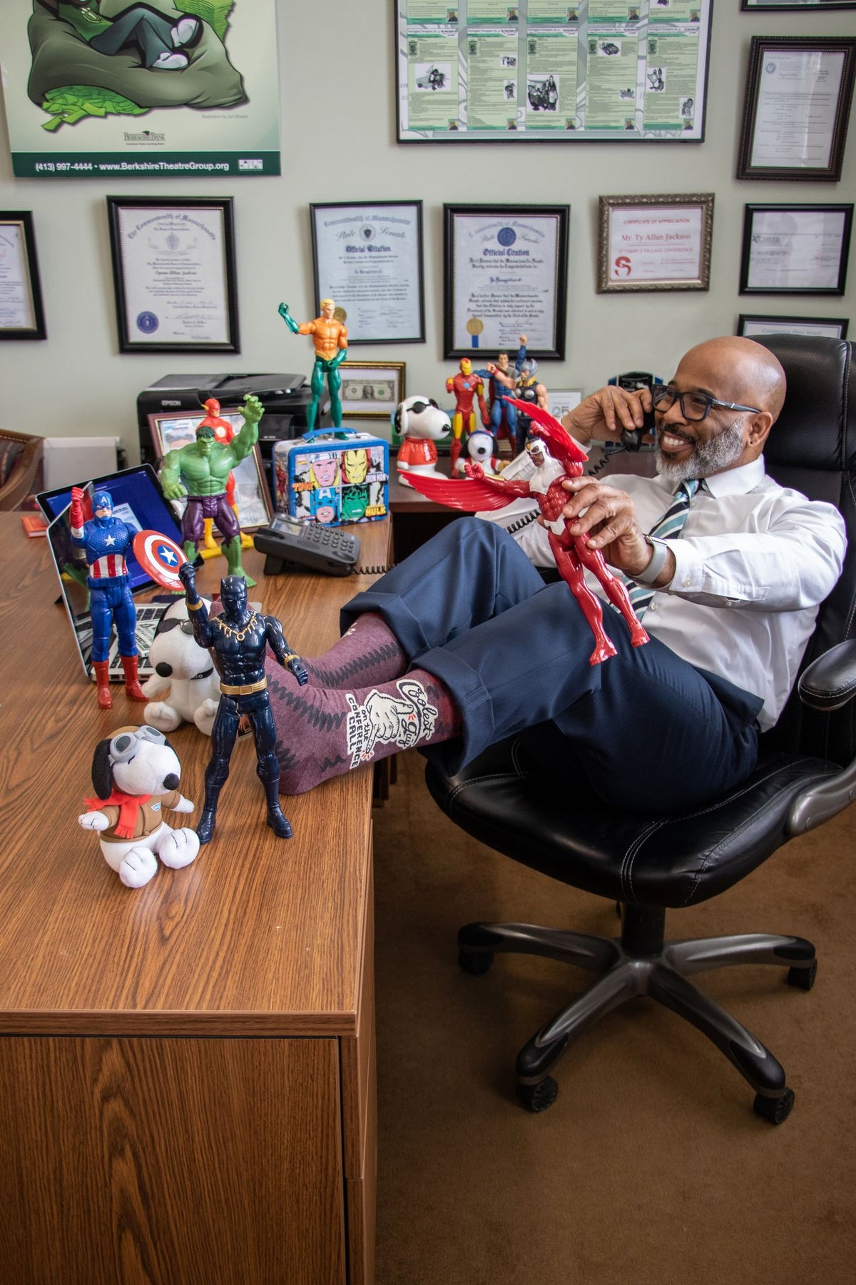 Coolest Guy On The Conference Call Men's Crew Socks