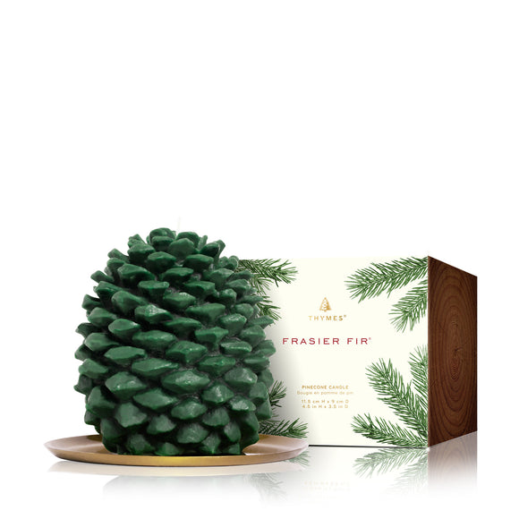 Thymes Frasier Fir Molded Pine Cone Candle