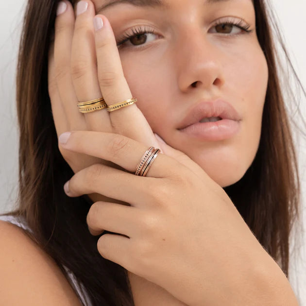 Eclipse Yellow Gold Meditation Ring