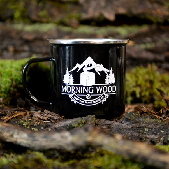 Morning Wood Camping Mug Candle
