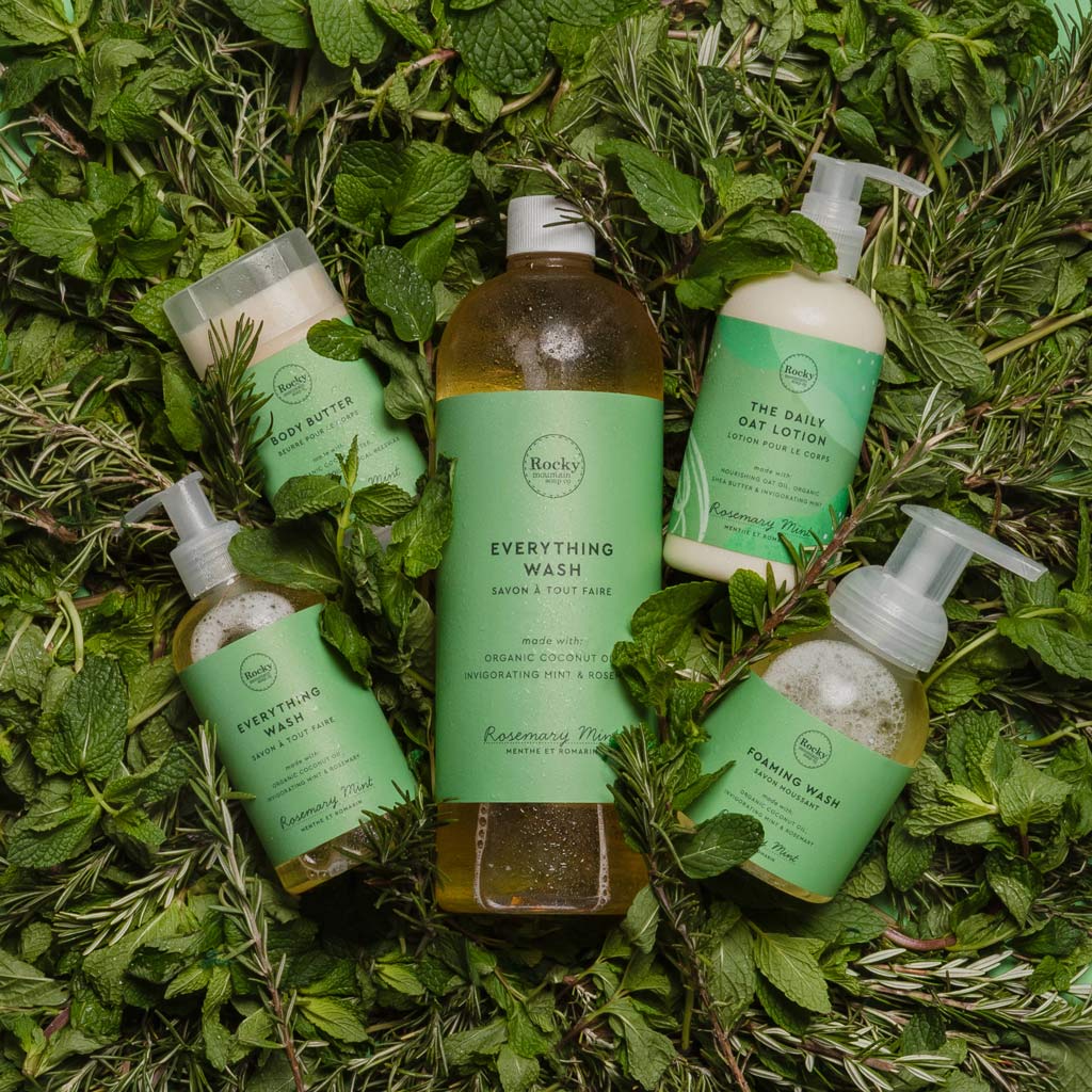 Rosemary Mint Foaming Wash by Rocky Mountain Soap Co. Heavenly Outhouse