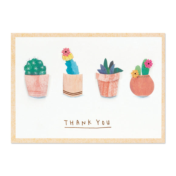 Succulents Thank You Card
