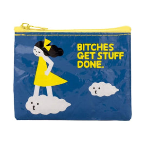 Blue Q Bitches Get Stuff Done Coin Purse