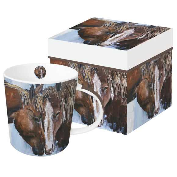 Paperproducts Design Frontier Horses Gift Boxed Mug