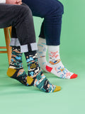 Blue Q Go Wild Men's Crew Socks