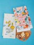 Blue Q My Favorite Salad Is Wine Dish Towel