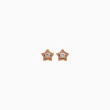 Estella Rose Gold Mini Star Stud Earrings