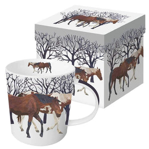 Paperproducts Design Winter Horses Gift Boxed Mug