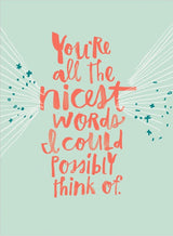 All The Words Thank You Card