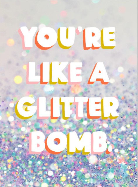 Glitter Bomb Birthday Card
