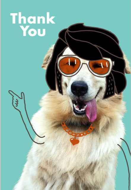 Elvis Dog Thank You Card