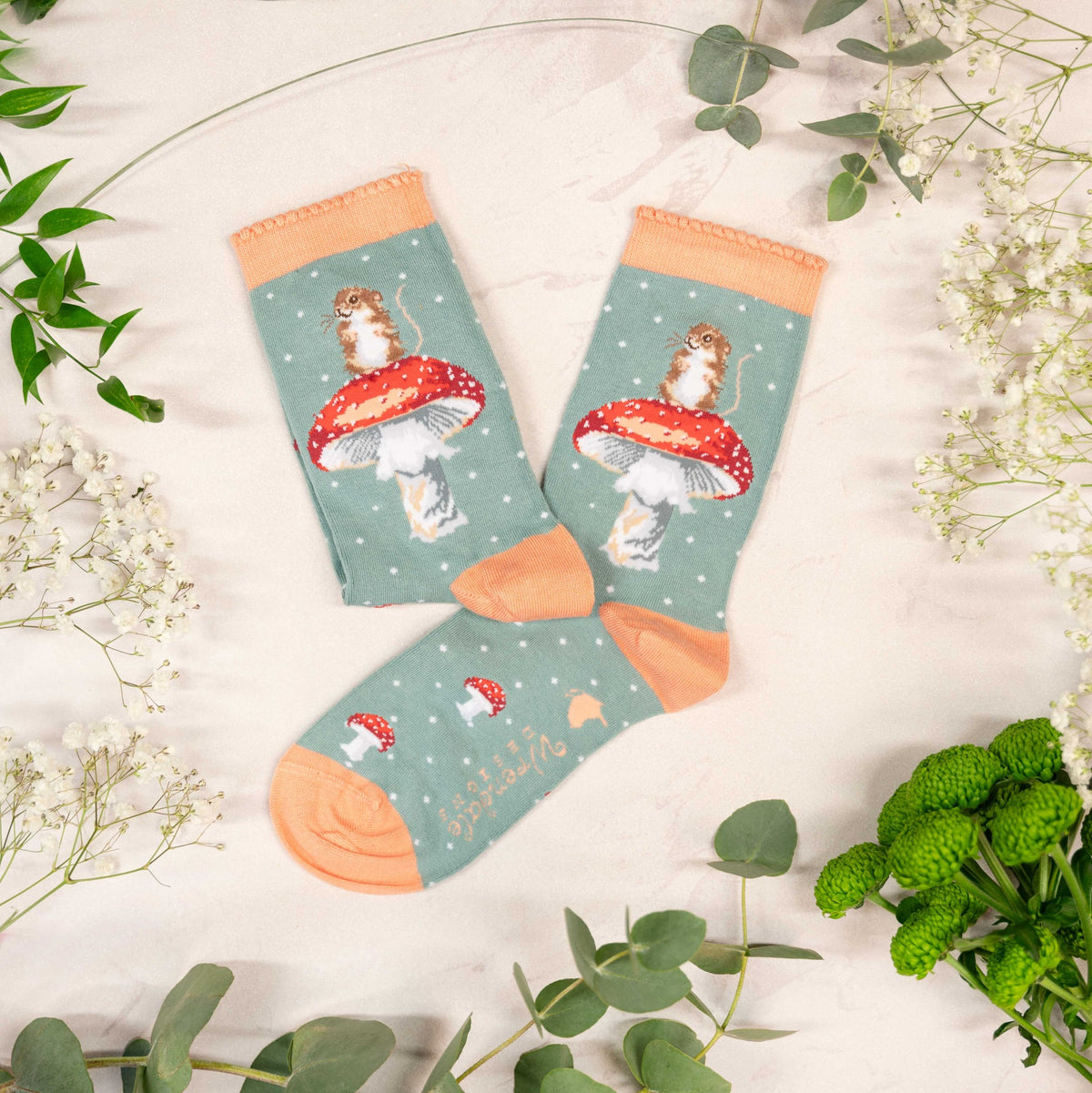 Wrendale 'He's A Fungi' Mouse Socks