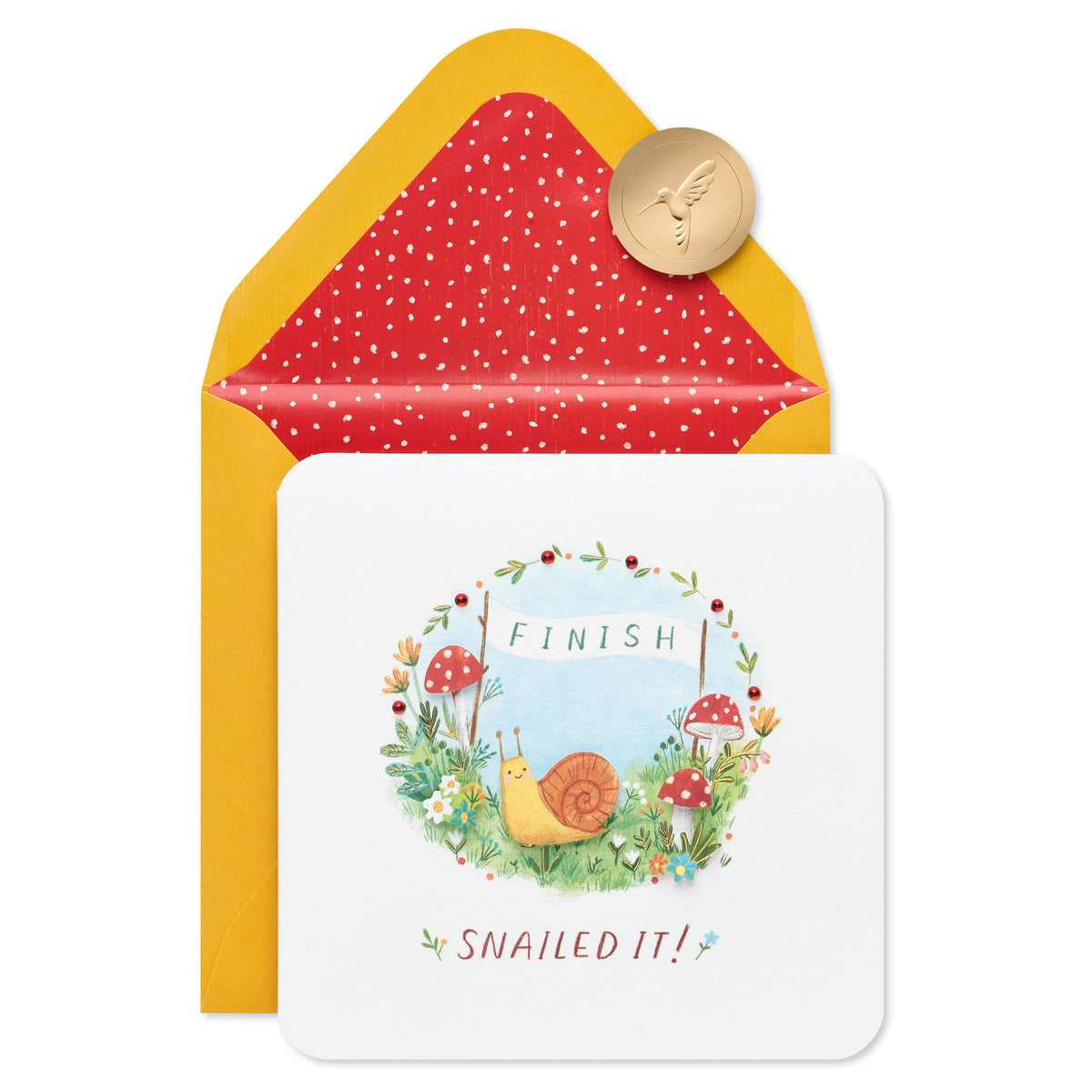 Snailed It Congrats Card