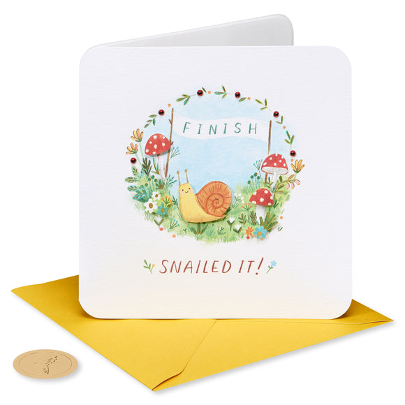 Snailed It Congrats Card