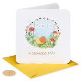 Snailed It Congrats Card