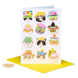 Cats In Hats Blank Card