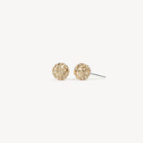 Soft Gold Sparkle Ball Stud Earrings