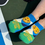 Blue Q Pickleball: Tennis, But Fun Sneaker Socks