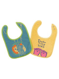 Blue Q Peekaboo & Tickle Toes Baby Bibs 2 Pack