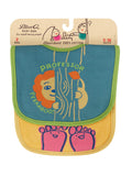 Blue Q Peekaboo & Tickle Toes Baby Bibs 2 Pack