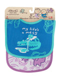 Blue Q Life's A Mess & Nose Wiping Baby Bibs 2 Pack