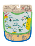 Blue Q Ten Moods & Finding My Voice Baby Bibs 2 Pack