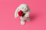 Jellycat Cream Bunny with Rose