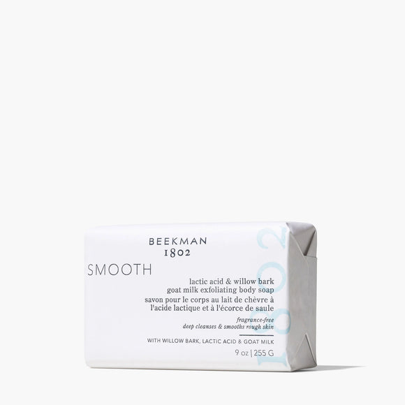 Beekman 1802 Smooth Lactic Acid & Willow Bark Goat Milk Scrub Bar Soap  [Limited Edition]
