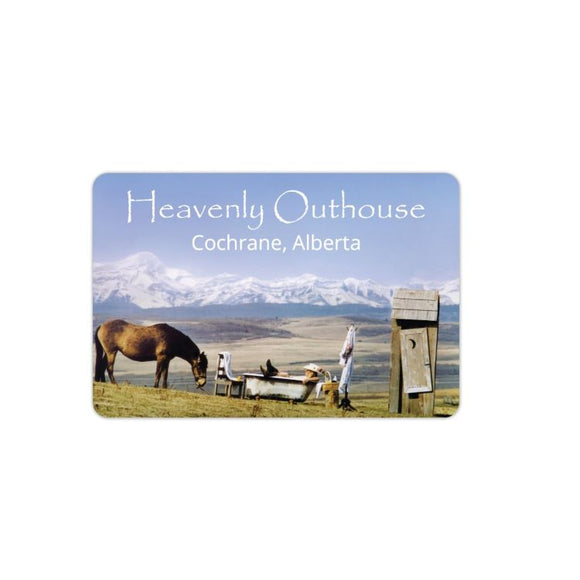 Heavenly Outhouse Fridge Magnet