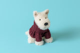 Jellycat Munro Scottie Dog 'Winter Jumper'