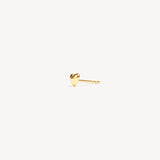 Mini Metal Heart Stud Earring Gold