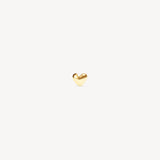 Mini Metal Heart Stud Earring Gold