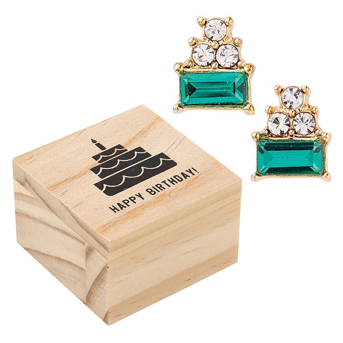 Treasure Box Earrings - Happy Birthday