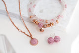 Peony Sparkle Ball Halo Necklace Pendant [Limited Edition]