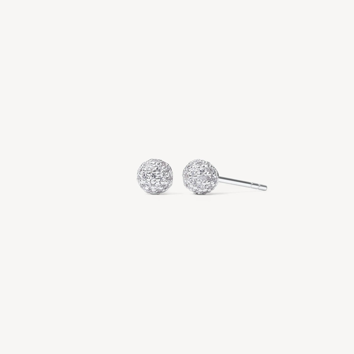 Mini Pavé Ball Stud Earrings [2 colors]