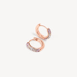 Pink Champagne Always On Sparkle Hoop Earrings