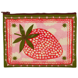 Blue Q Strawberry Clouds Zipper Pouch