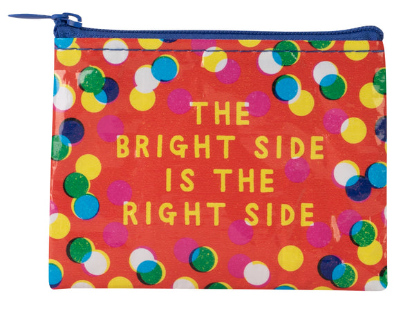 Blue Q The Bright Side Is The Right Side Coin Purse