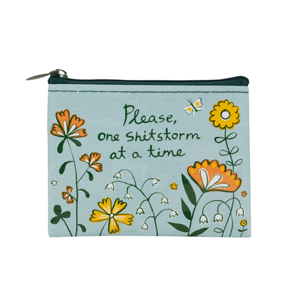 Blue Q Please, One Shitstorm At A Time Coin Purse