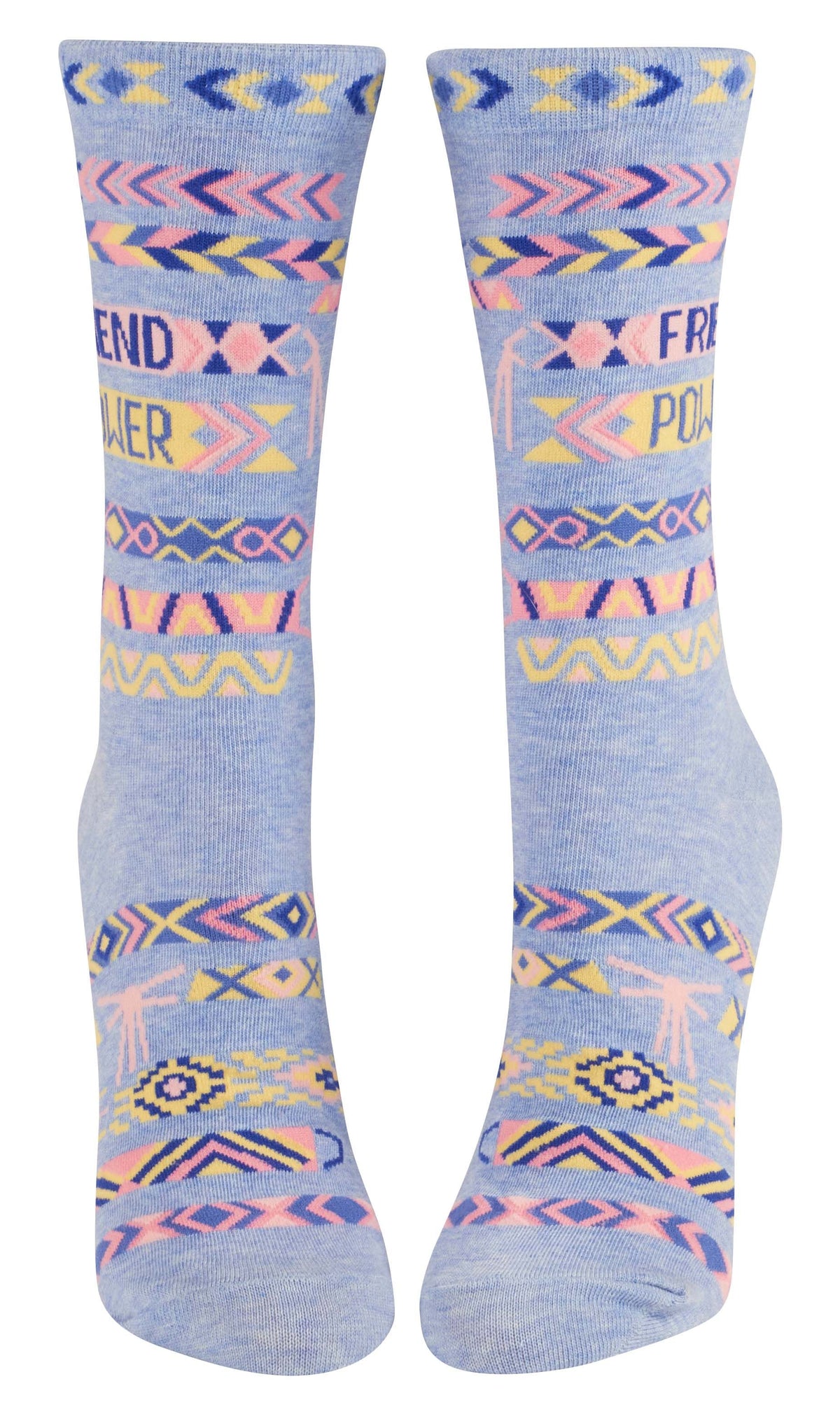 Blue Q Friend Power Women's Crew Socks