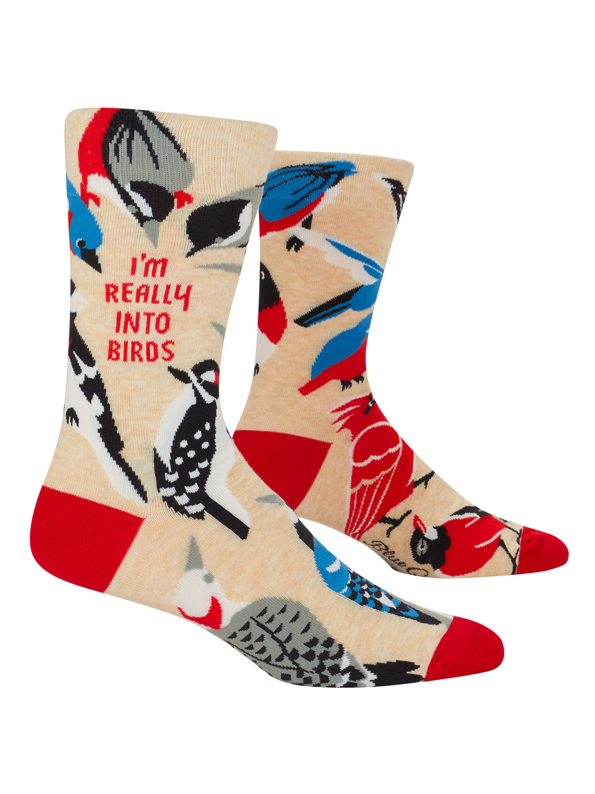 Blue Q I'm Really Into Birds Men's Crew Socks