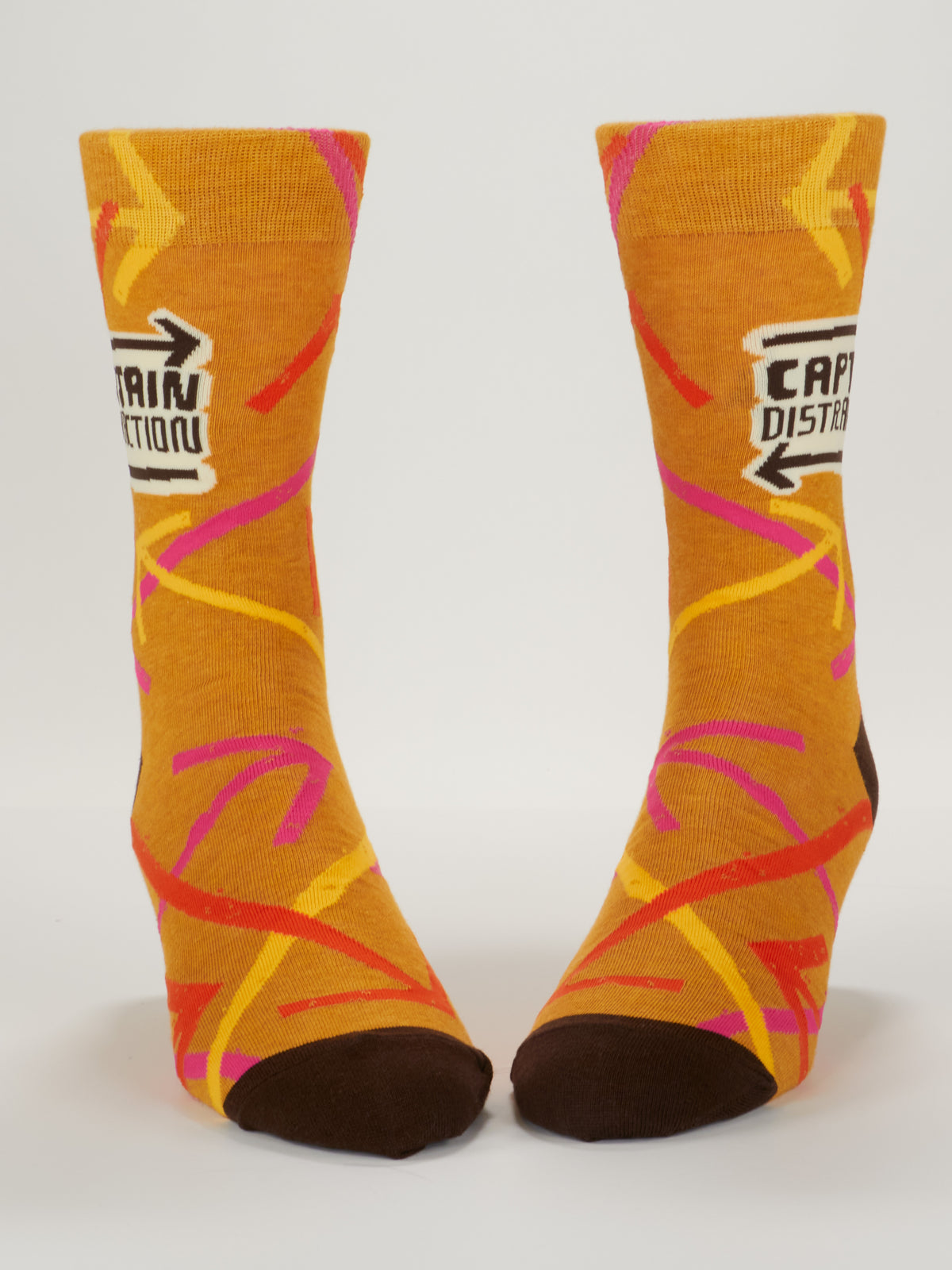 Blue Q Captain Distraction Men's Crew Socks