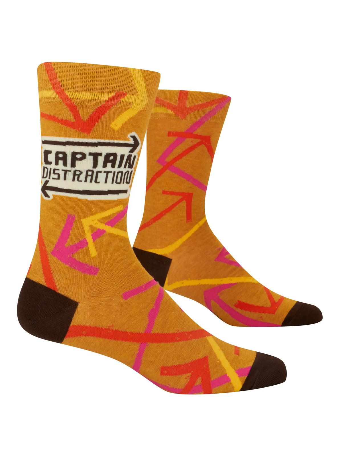 Blue Q Captain Distraction Men's Crew Socks