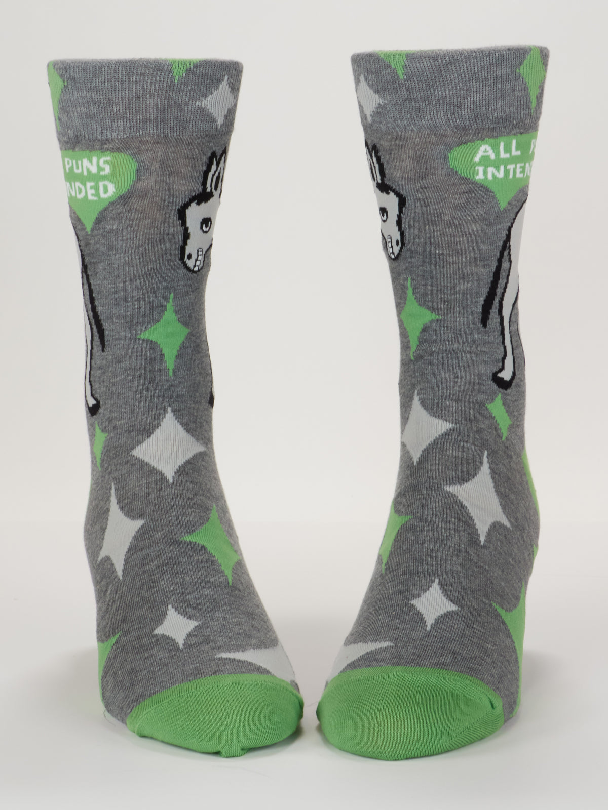 Blue Q All Puns Intended Men's Crew Socks