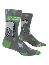 Blue Q All Puns Intended Men's Crew Socks