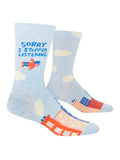Blue Q Sorry I Stopped Listening Men's Crew Socks