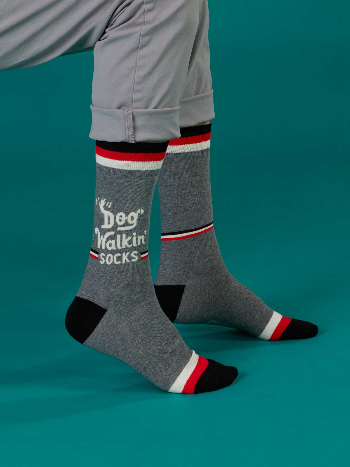 Blue Q Dog Walkin' Men's Crew Socks