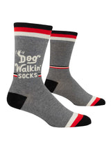 Blue Q Dog Walkin' Men's Crew Socks